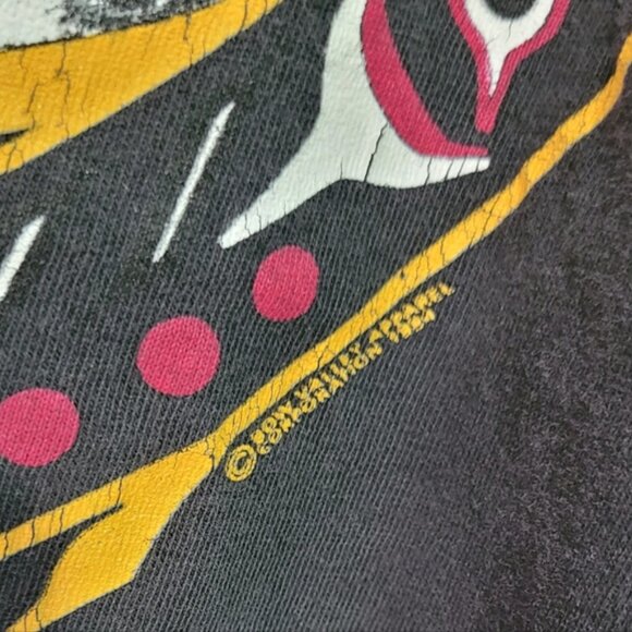 Rare Vintage 1984 indigenous art made in BC Canada graphic tee size xl - Picture 5 of 10